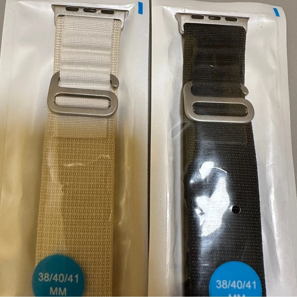 Black and Cream Watch Bands